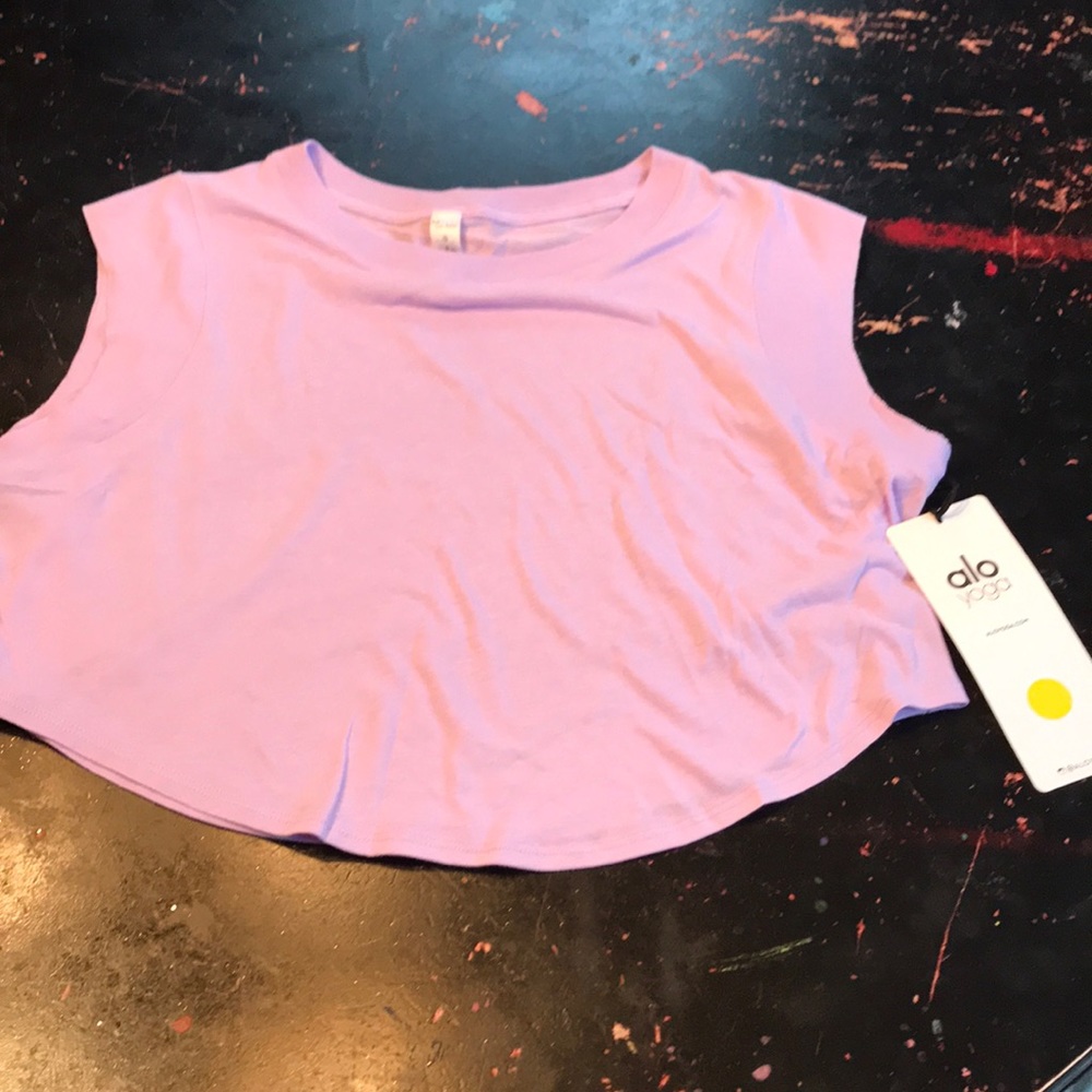 Alo yoga muscle tee, cropped